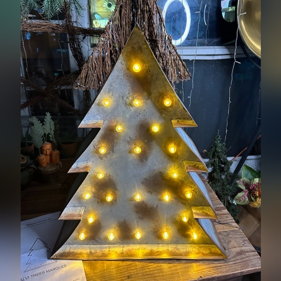 Pottery Barn Galvanized Lit Tree! BNIB - Main Image